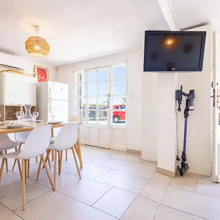 Daire Solera 3 Etoiles, Jardin, 30m Valras-Plage